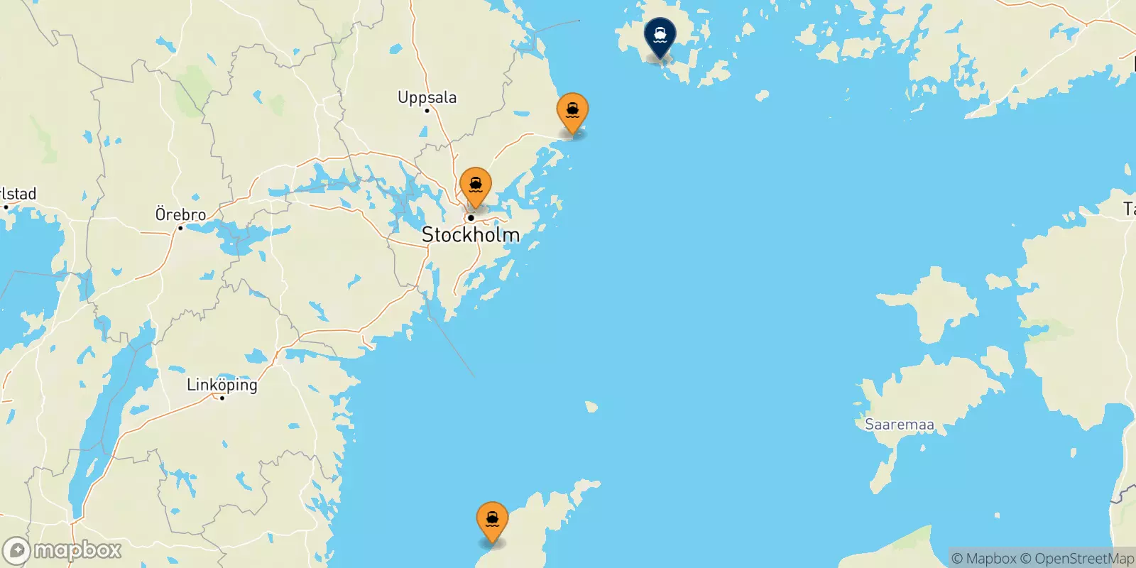 Ferries de Suecia a Mariehamn