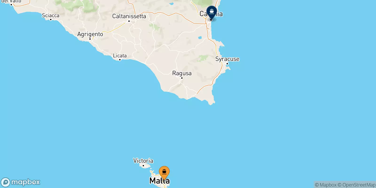 Ferries de Malta a Catania