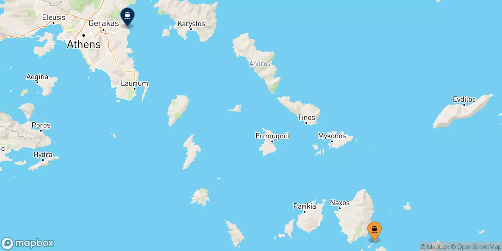 Ferries de Koufonissi a Rafina